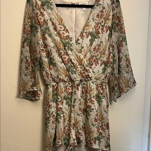 Floral Wrap Romper